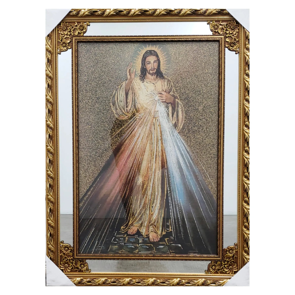 Divine Mercy Framed Art 34x46"